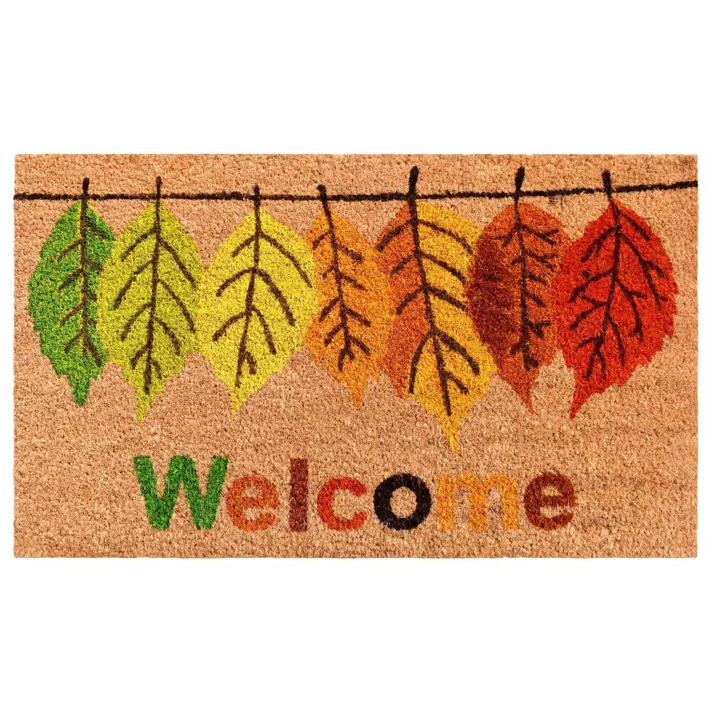 Callaway Fall Colors 1'5" x 2'5" Multicolor Door Mat