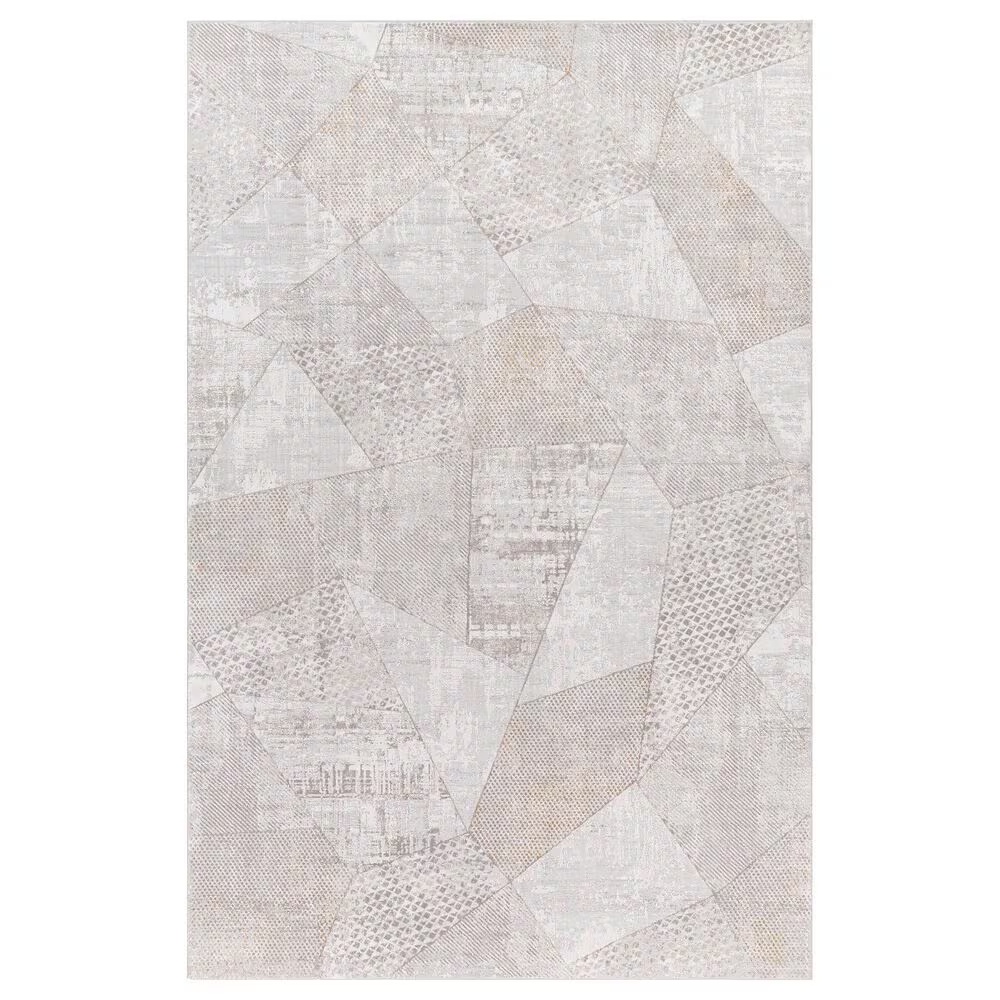 Surya Carmel 7'10" x 10' White, Ivory, Gray and Taupe Area Rug
