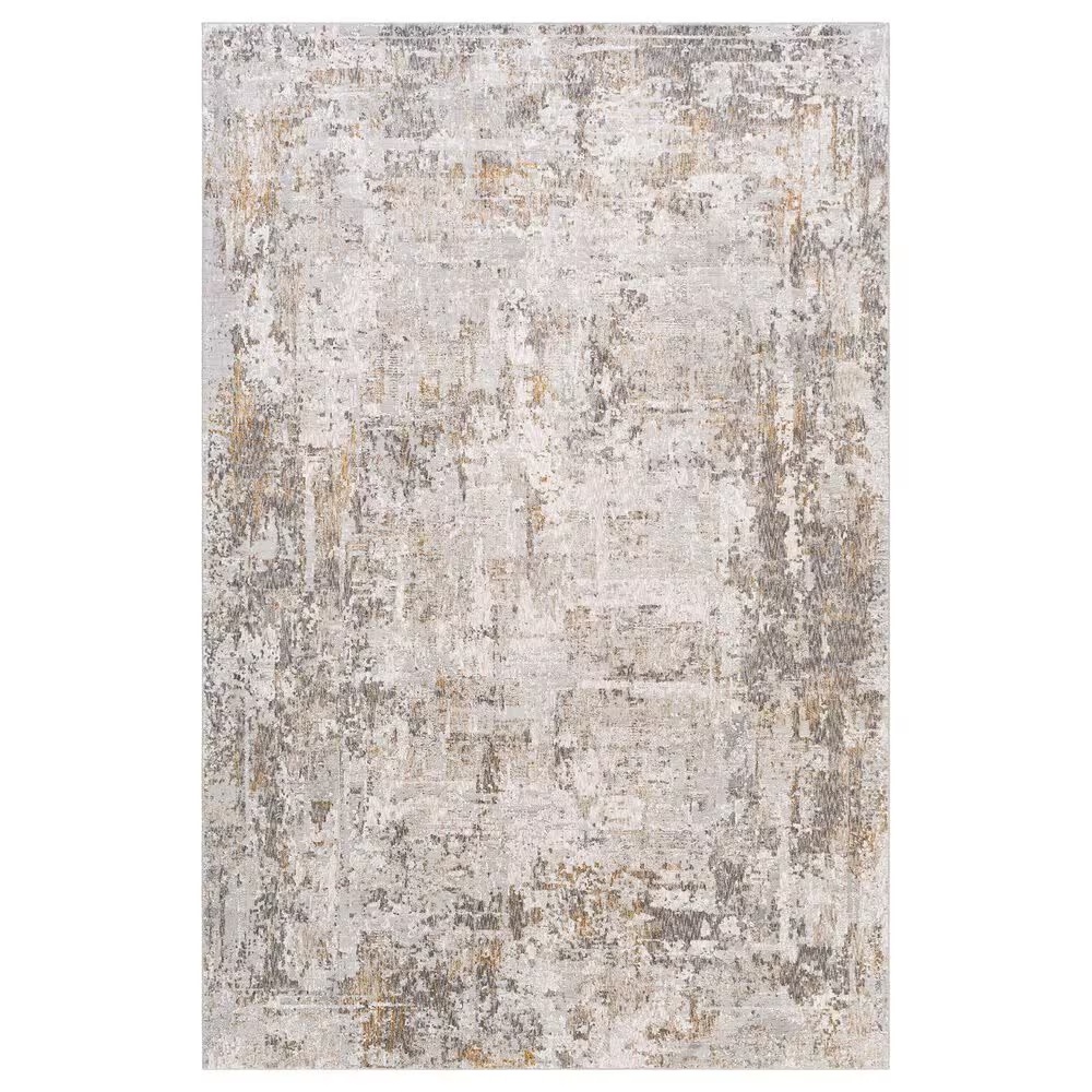 Surya Carmel 5' x 7'3" Camel, Mustard, Navy and Light Gray Area Rug
