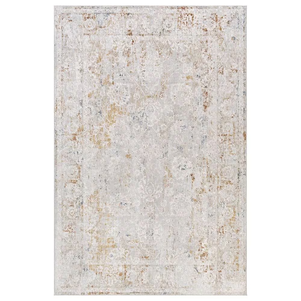 Surya Carmel 7'10" x 10' Camel, Clay, Mustard, Navy and Aqua Area Rug