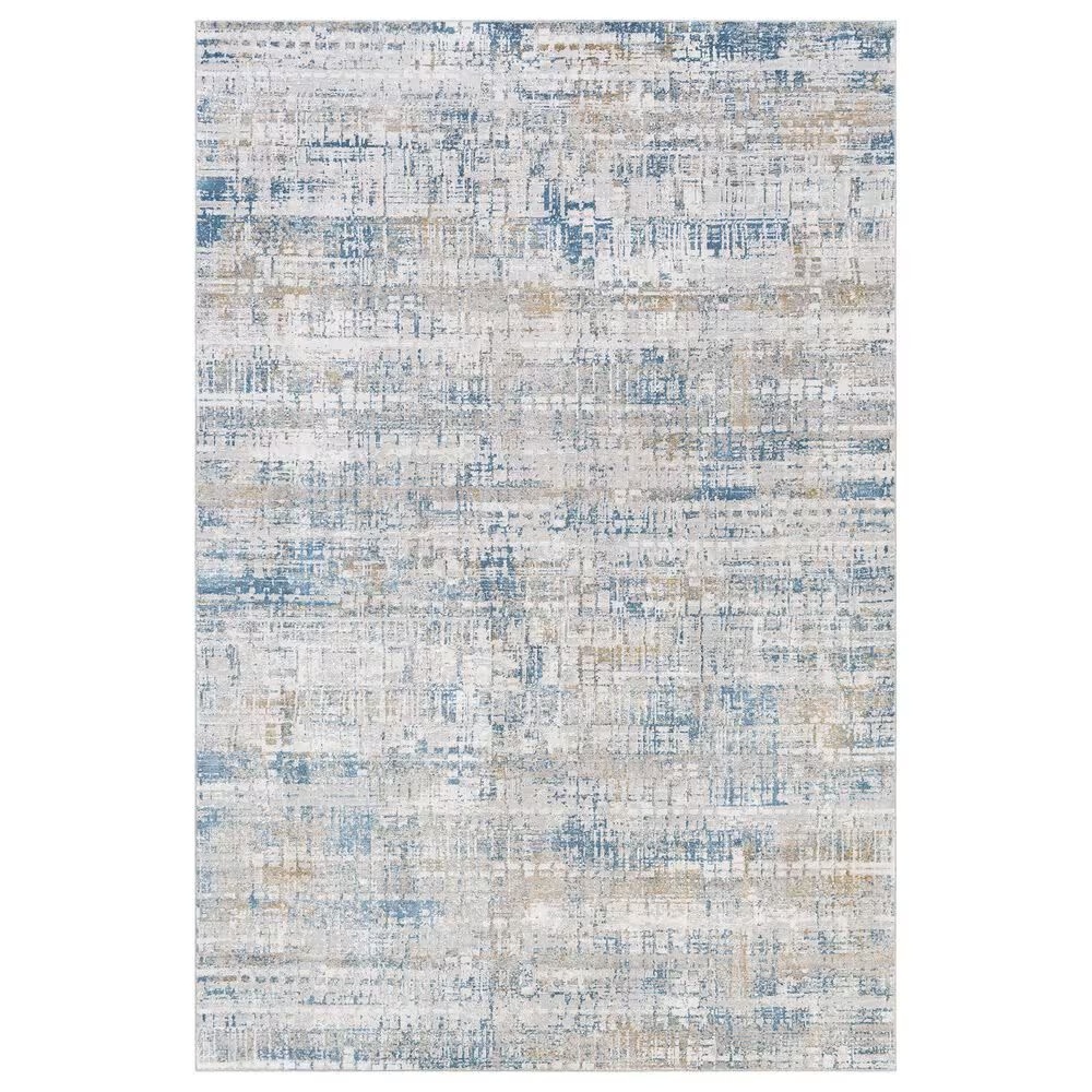 Surya Carmel 2'7" x 4' Camel, Mustard and Aqua Area Rug