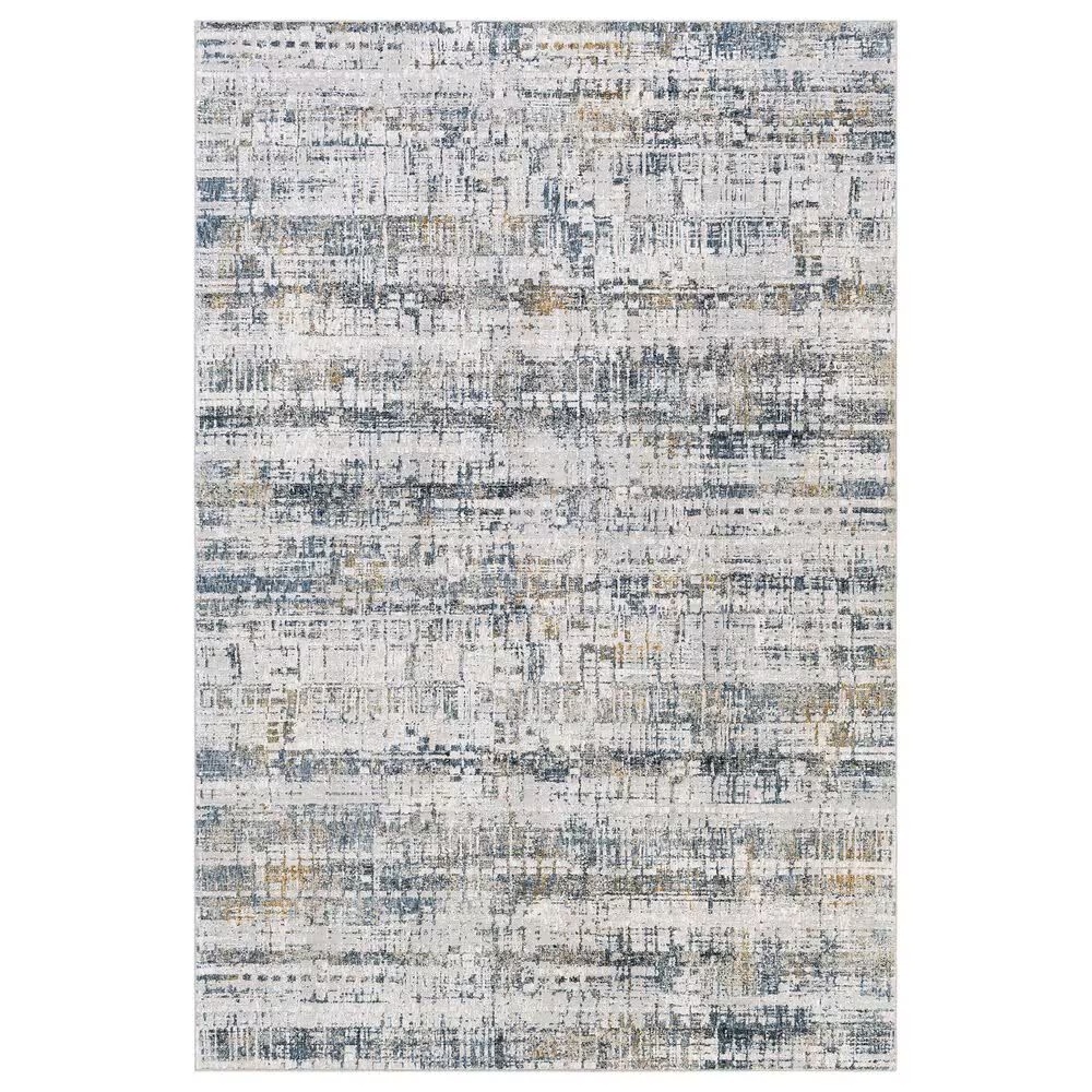 Surya Carmel 2'7" x 4' Camel, Mustard, Navy and Aqua Area Rug