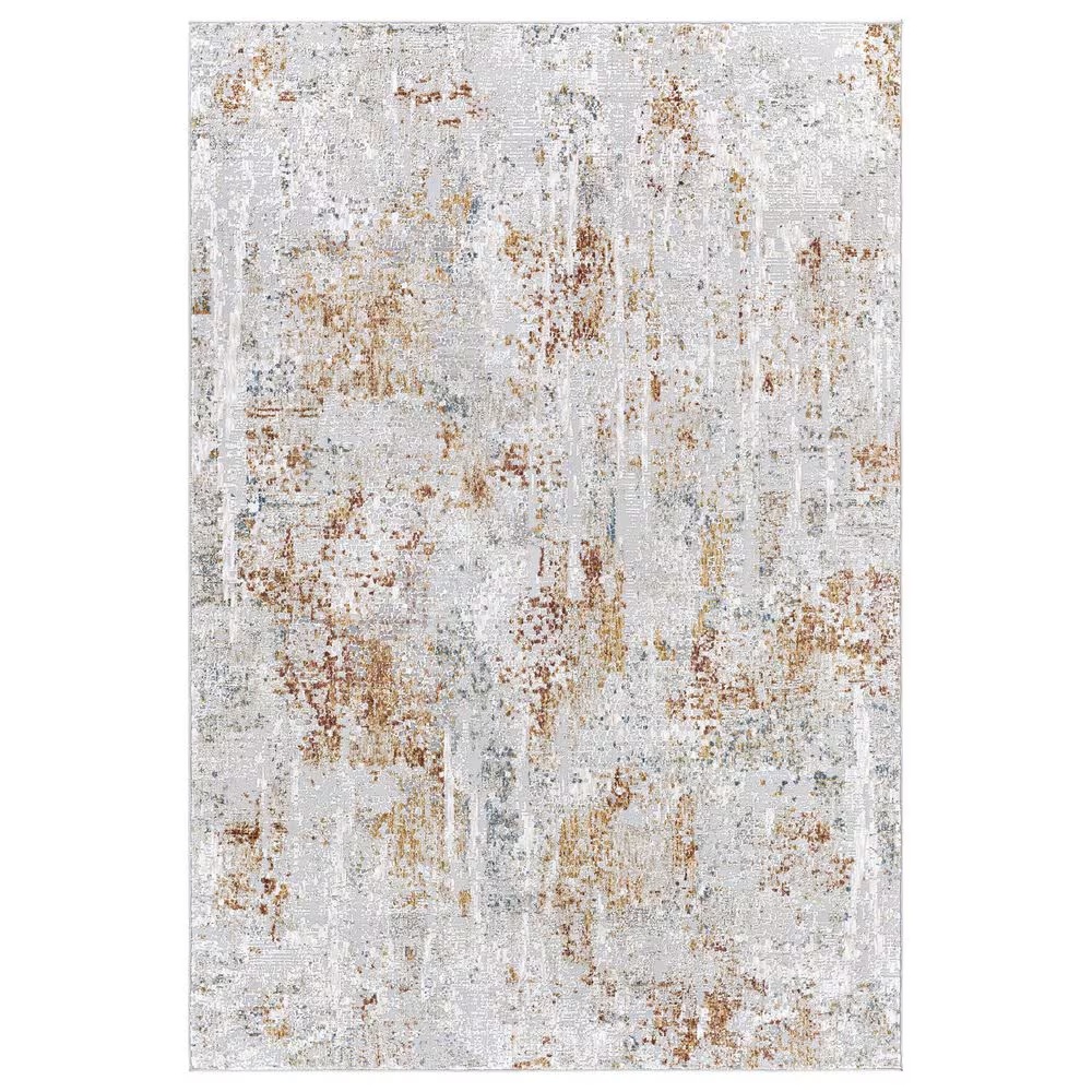 Surya Carmel 9' x 12' Camel, Clay, Mustard and Aqua Area Rug