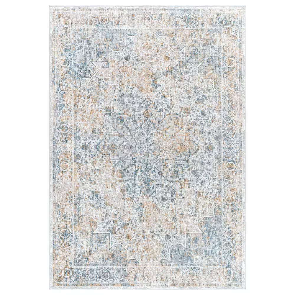 Surya Carmel 2'7" x 4' Medium Gray and Taupe Area Rug