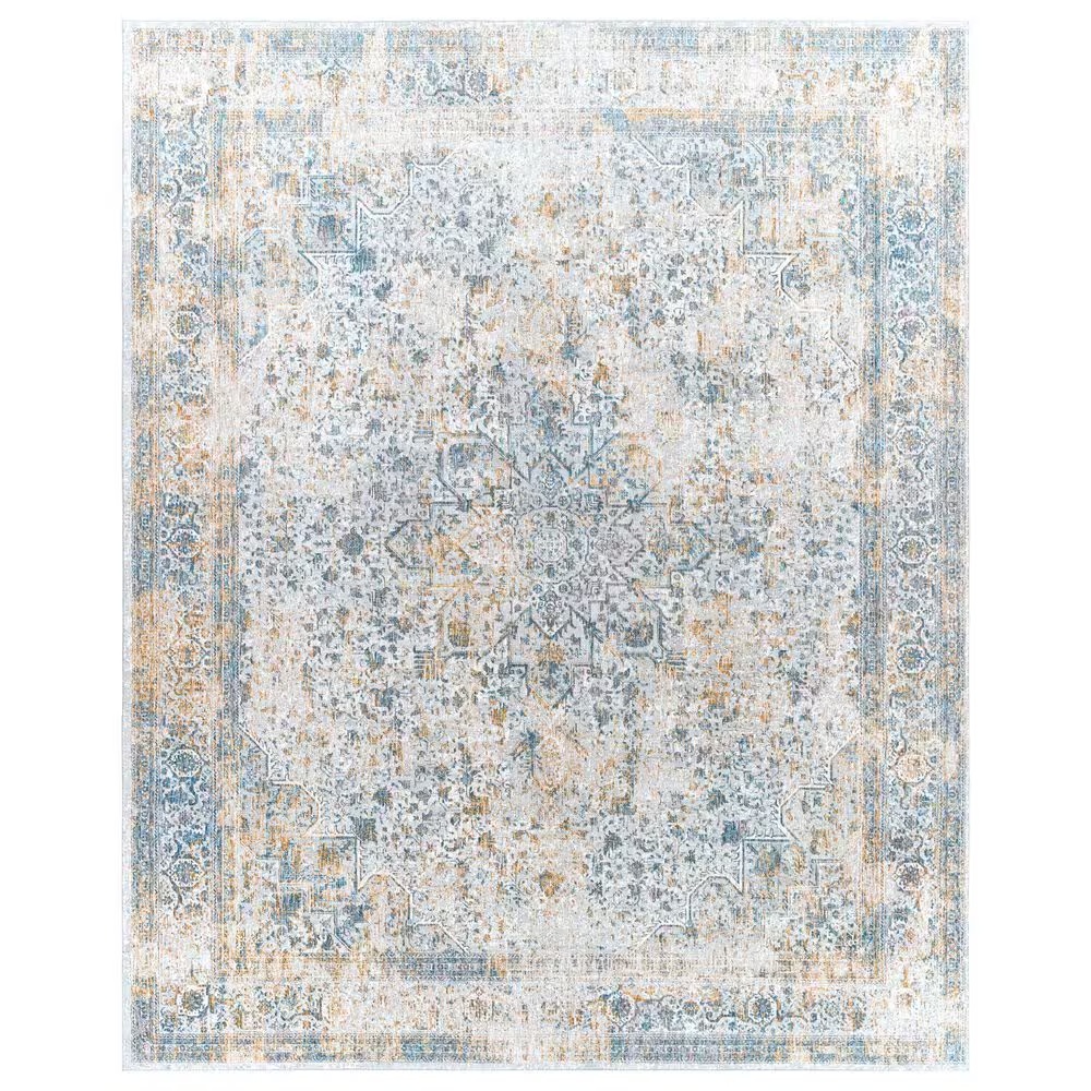 Surya Carmel 9' x 12' Medium Gray and Taupe Area Rug