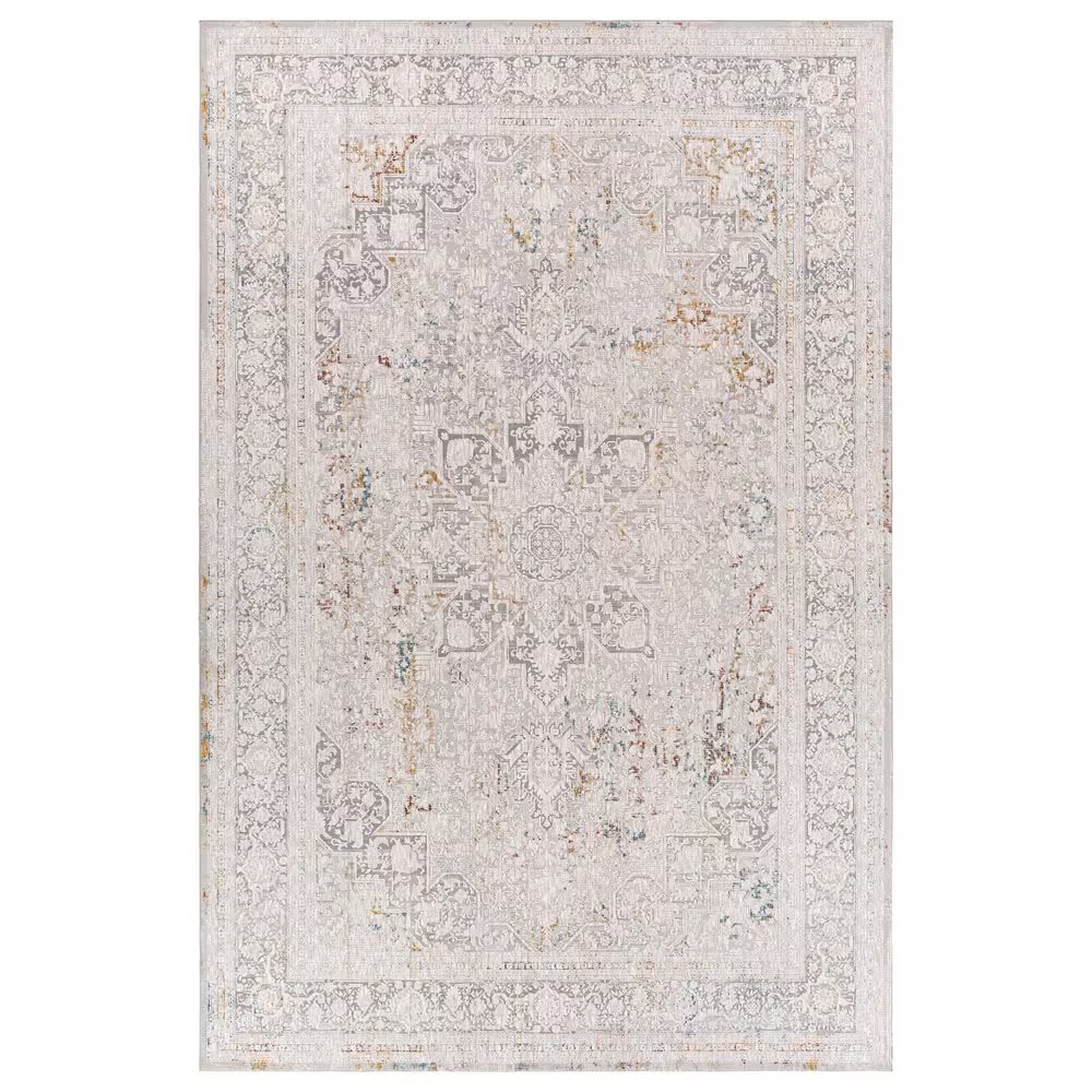 Surya Carmel 9' x 12' Medium Gray and Taupe Area Rug