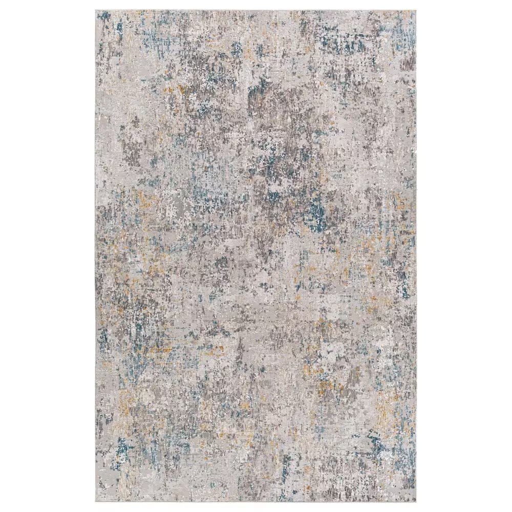 Surya Carmel 7'10" x 10' Medium Gray and Taupe Area Rug