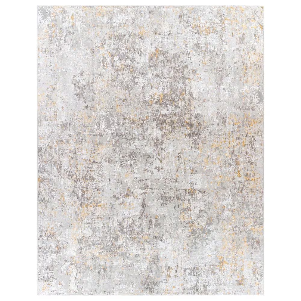 Surya Carmel 7'10" x 10' Taupe, White, Gray, Mustard and Camel Area Rug