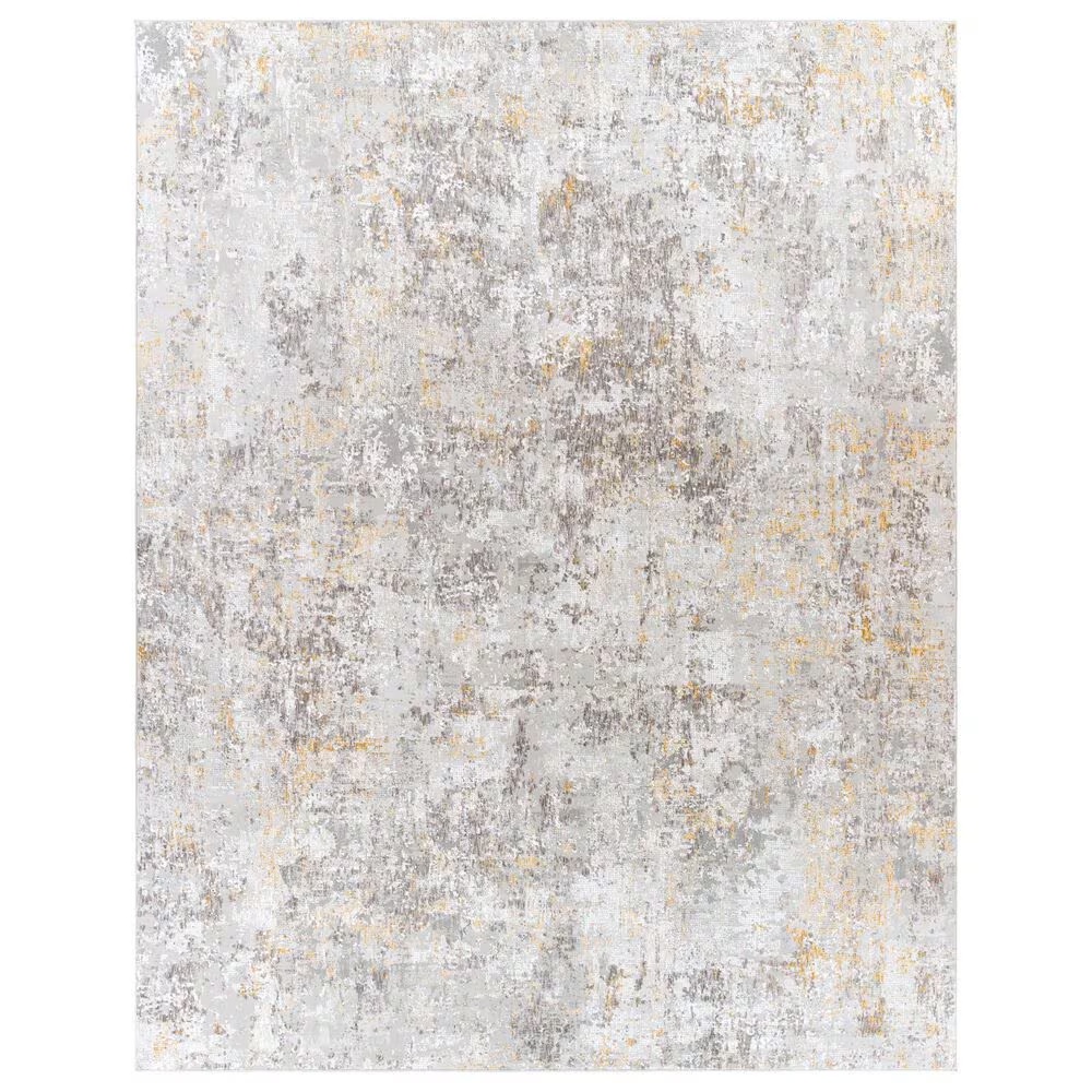 Surya Carmel 9' x 12' Taupe, White, Gray, Mustard and Camel Area Rug