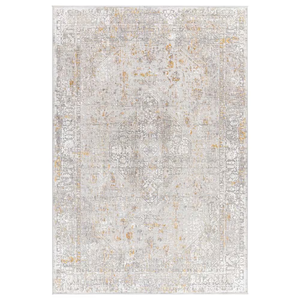Surya Carmel 2' x 3' Medium Gray and Taupe Area Rug