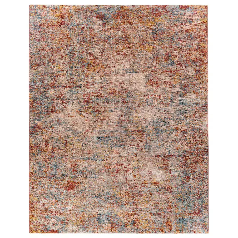 Surya Mirabel10' x 14' Peach, Orange, Cream, Brown, Saffron and Denim Area Rug