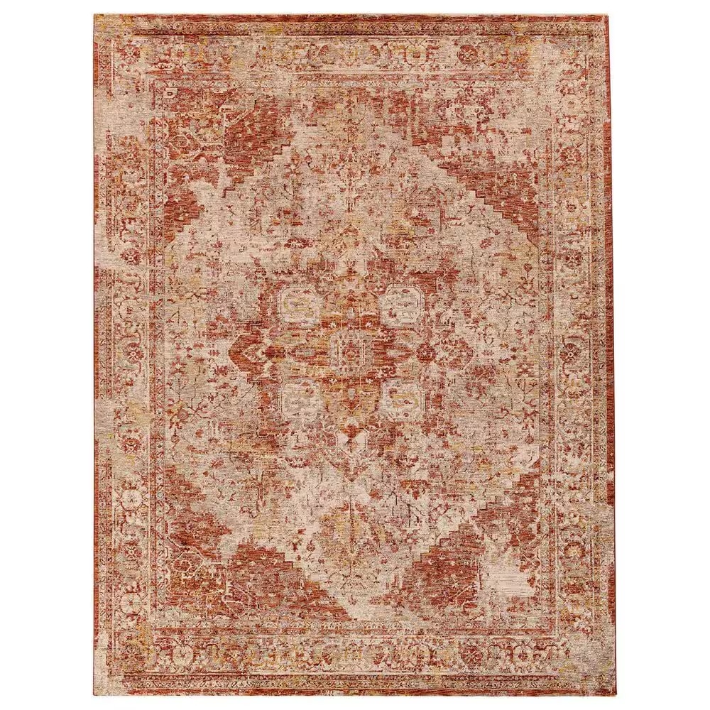 Surya Mirabel 10' x 14' Peach, Orange, Cream, Brown, Saffron, Taupe, Gray and Rose Area Rug