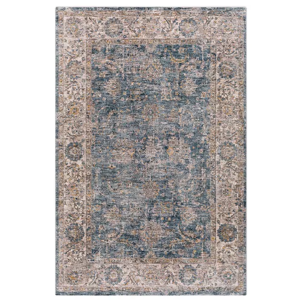 Surya Mirabel 2' x 3' Teal, Aqua, Mustard, Gray and Beige Area Rug
