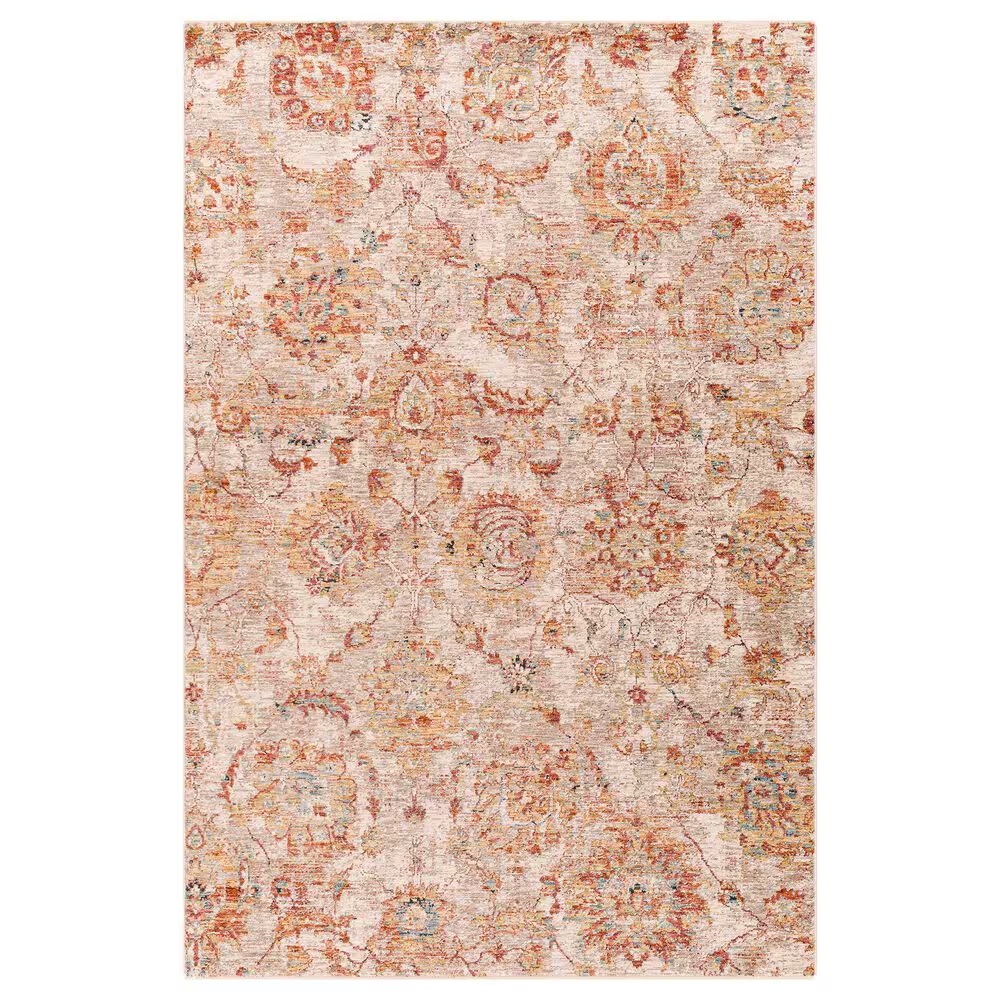 Surya Mirabel 2' x 3' Teal, Rust, Burnt Orange, Mustard, Gray and Beige Area Rug