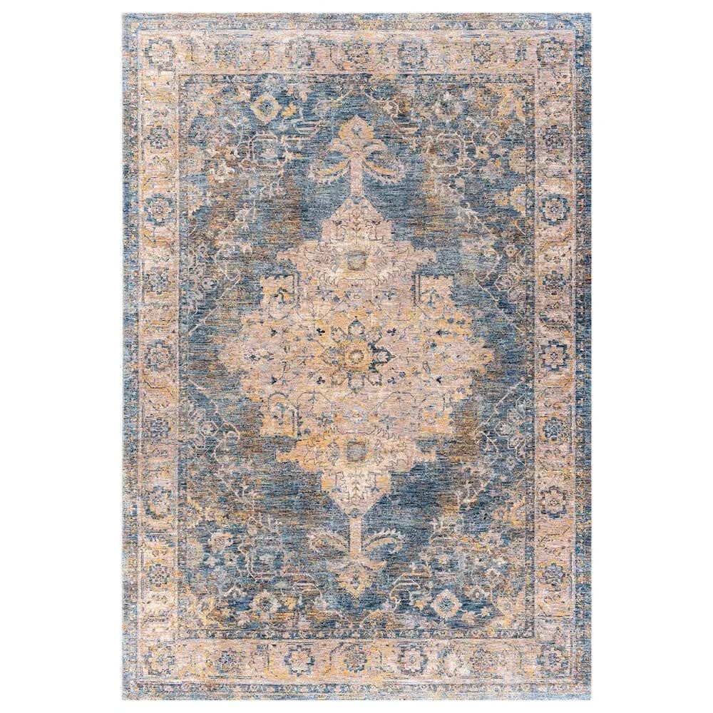 Surya Mirabel9' x 12'2" Teal, Aqua, Mustard, Olive, Taupe, Gray and Beige Area Rug