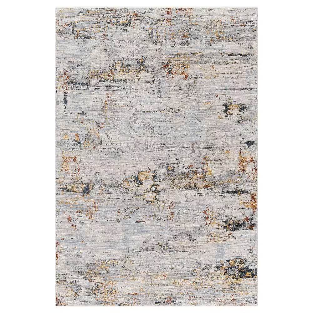 Surya Laila 10' x 14' Light Gray, Navy, Teal, Clay and Camel Area Rug