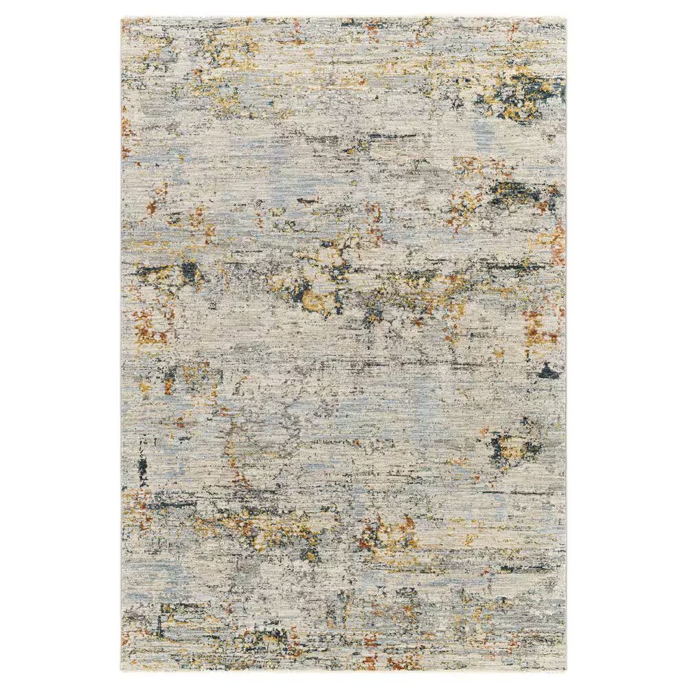 Surya Laila2'7" x 4' Light Gray, Navy, Teal, Clay and Camel Area Rug