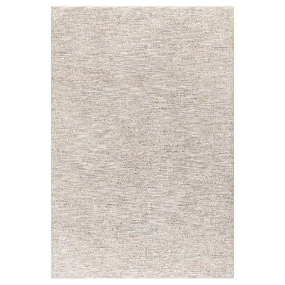 Surya Laila 5'3" Round Camel, Light Gray, Taupe and Beige Area Rug