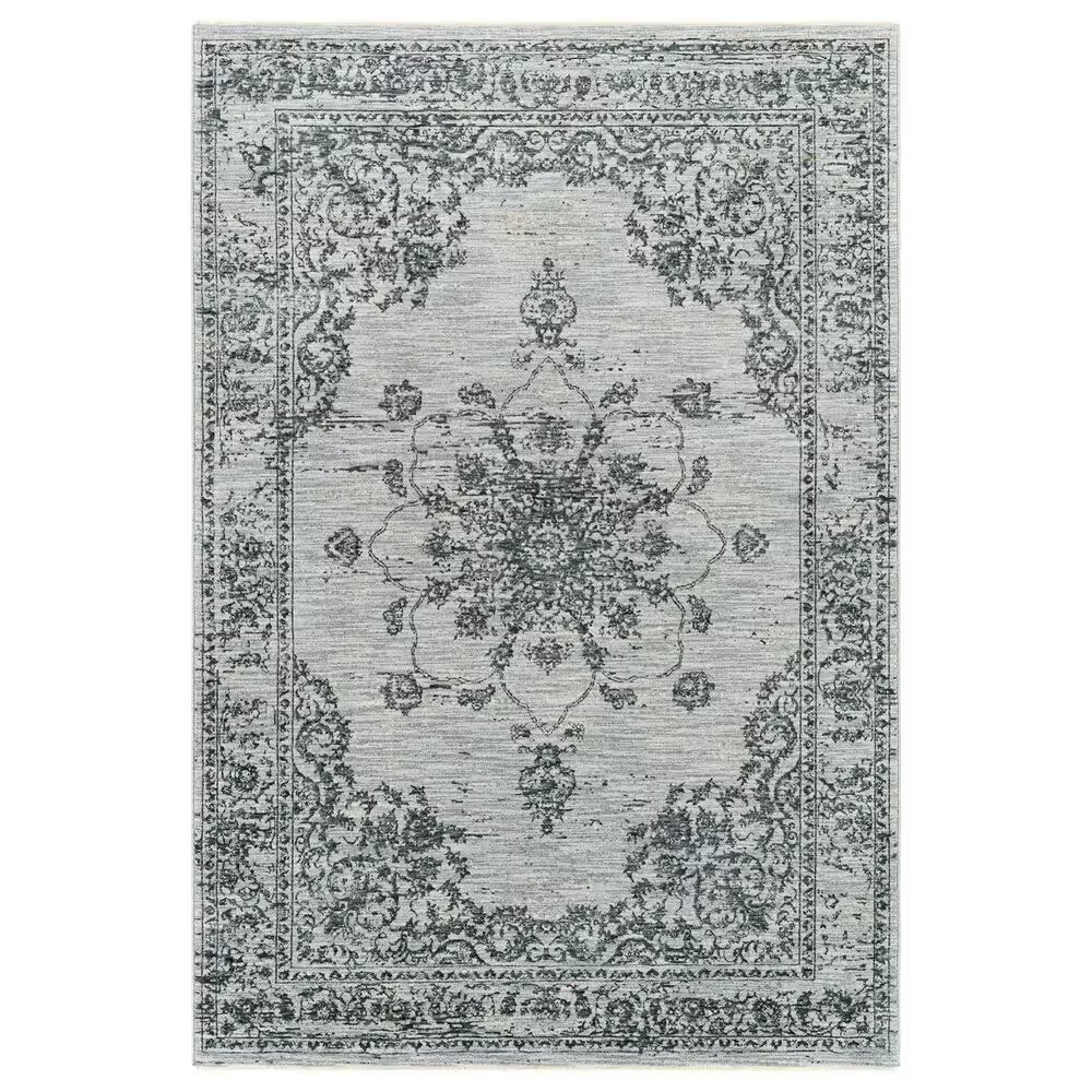 Surya Laila2'7" x 4' Navy, Teal, Light Gray, Beige, Taupe and Cream Area Rug
