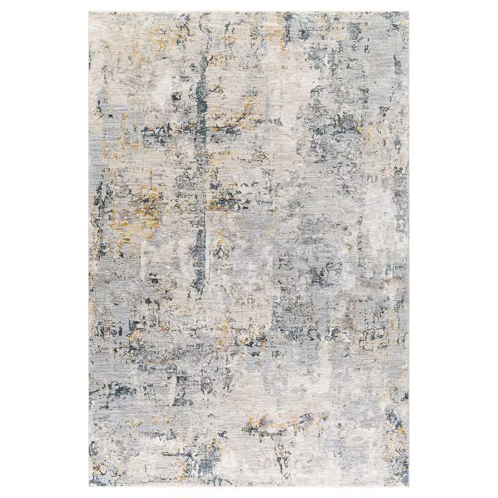 Surya Laila 10' x 14' Light Gray, Navy, Camel, Wheat and Charcoal Area Rug