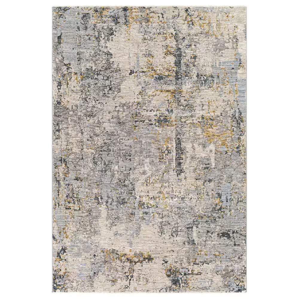 Surya Laila2' x 3' Light Gray, Navy, Camel, Wheat and Charcoal Area Rug