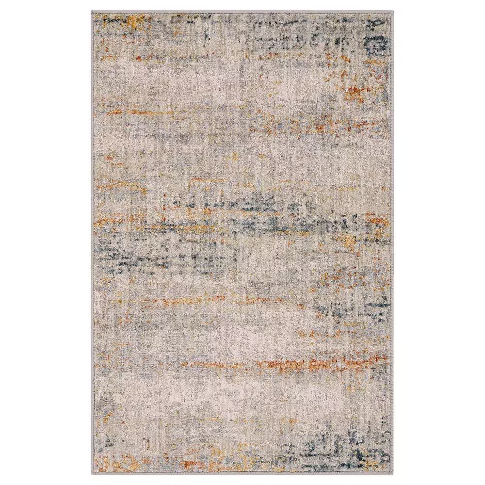 Surya Laila 2' x 3' Teal, Sage, Orange, Saffron, Gray and Cream Area Rug