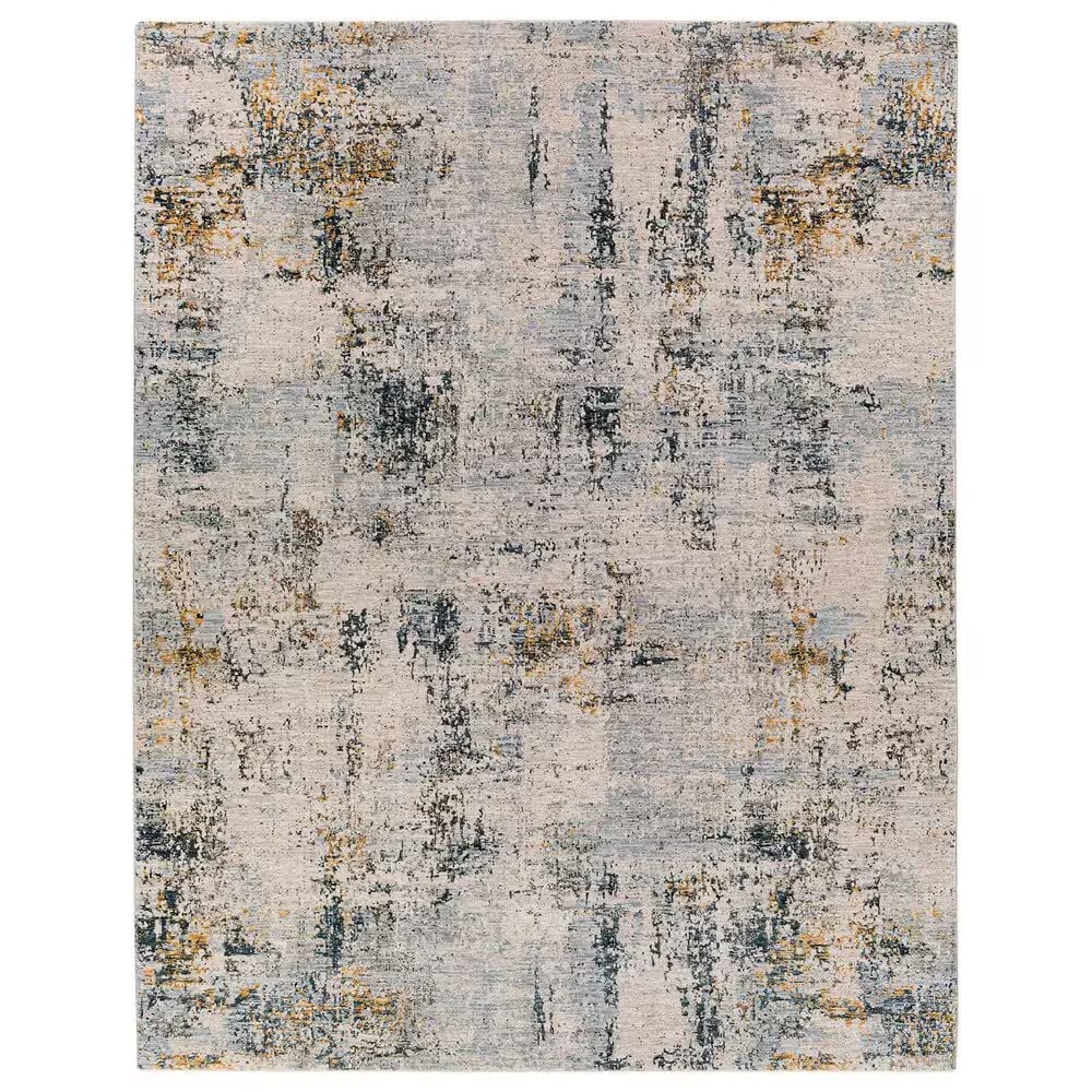 Surya Laila 7'10" x 10'3" Teal, Saffron, Sage, Gray and Cream Area Rug