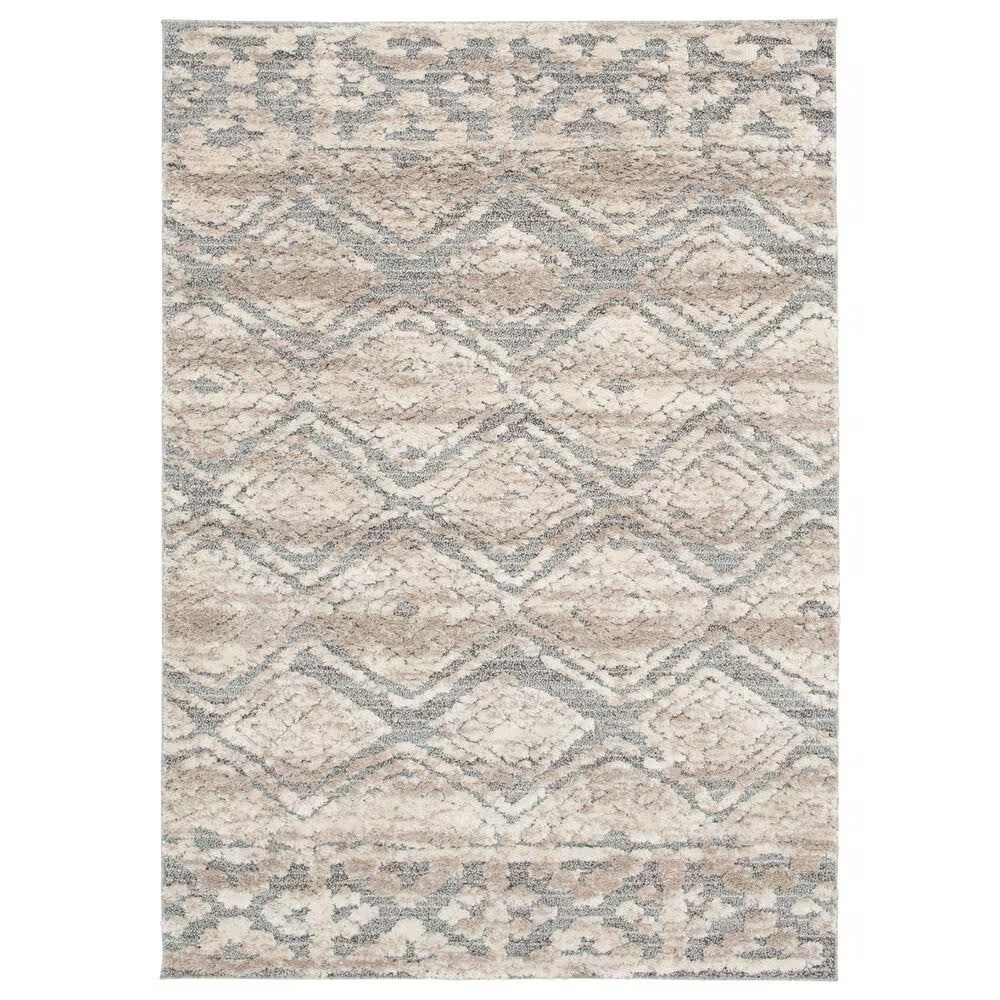 Central Oriental House Knox 5' x 7'3" Dark Grey and Light Grey Area Rug