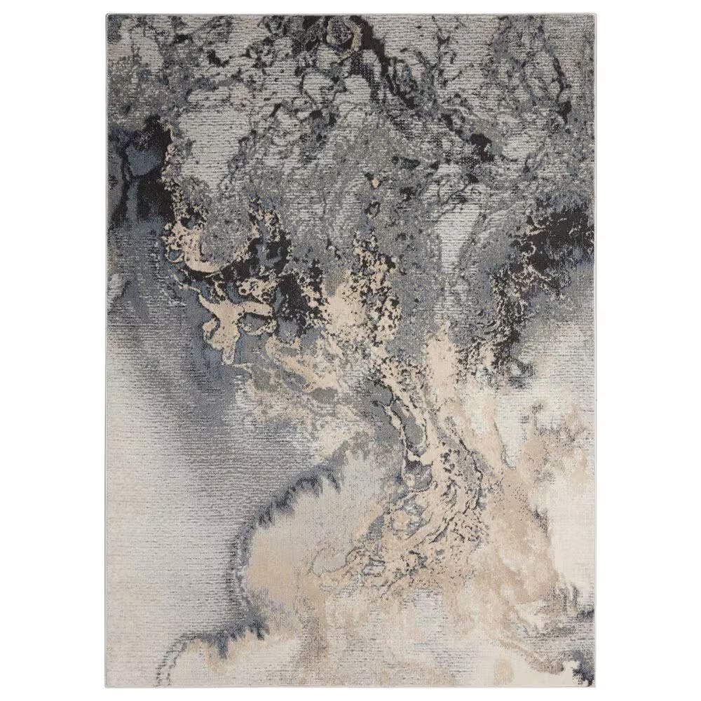 Nourison Maxell Grey 5'3" x 7'3" Area Rug