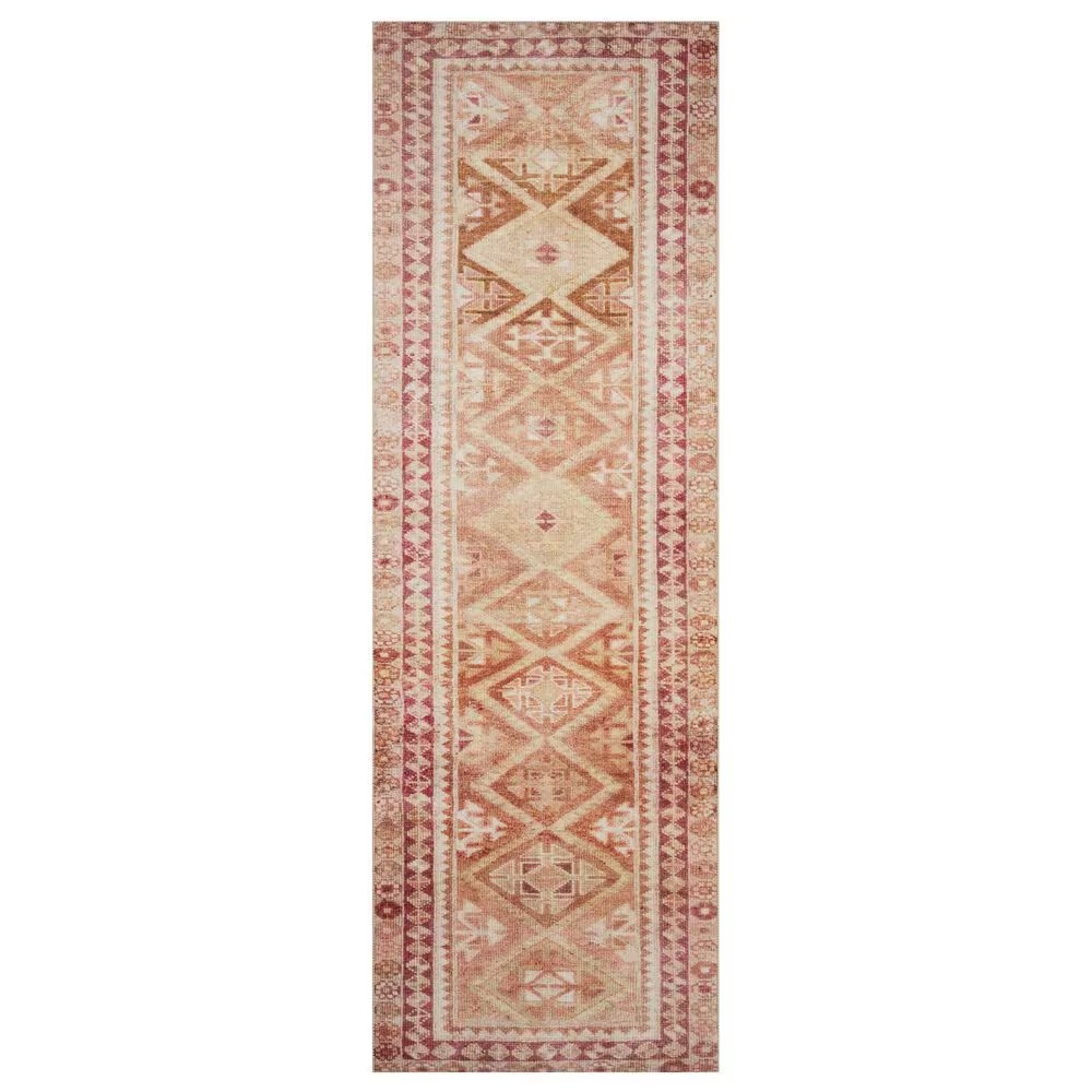 Loloi II Layla2' x 5' Natural and Spice Area Rug