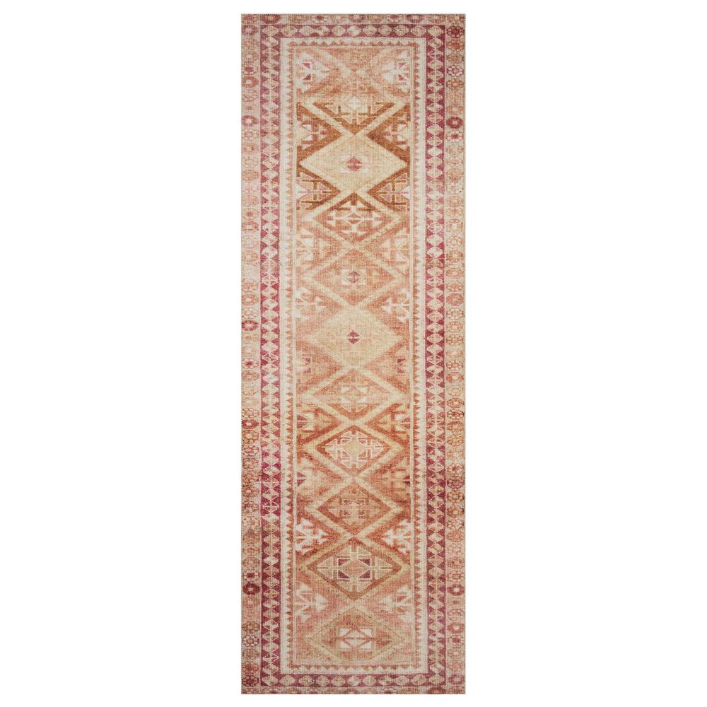 Loloi II Layla2'6" x 9'6" Natural and Spice Runner