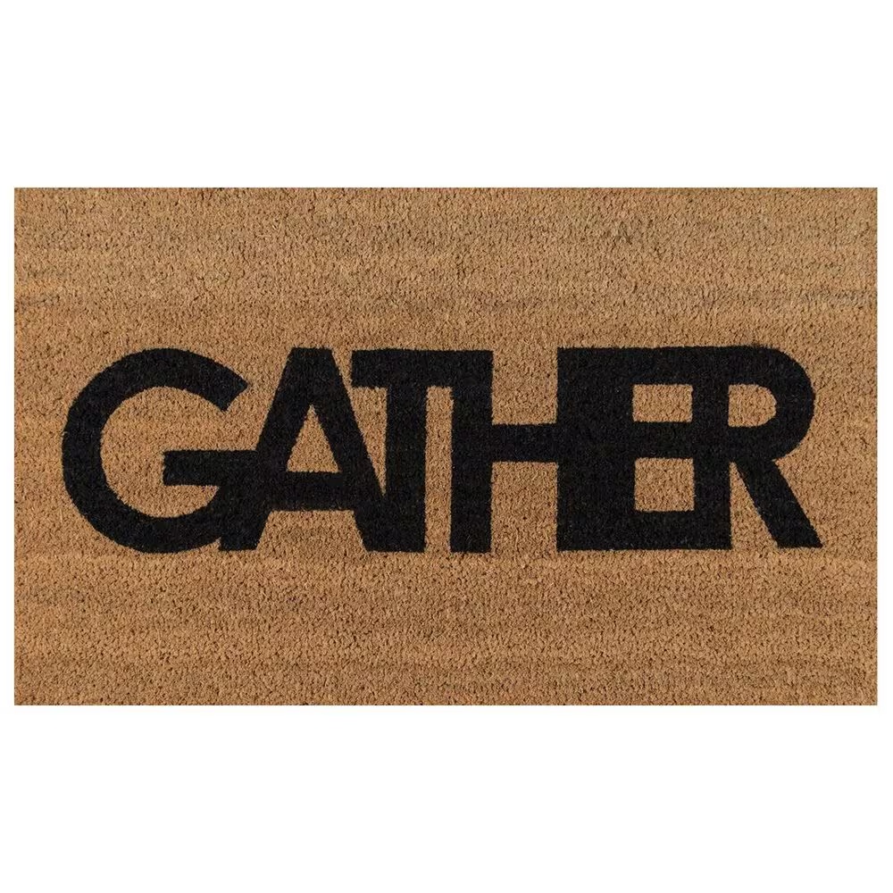 Novogratz Aloha Gather ALO-9 1'6" x 2'6" Natural Door Mat