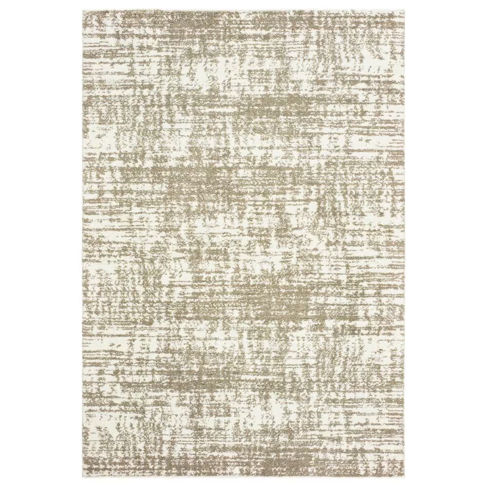 Oriental Weavers Verona Ivory and Taupe 7'10" x 10'10" Area Rug