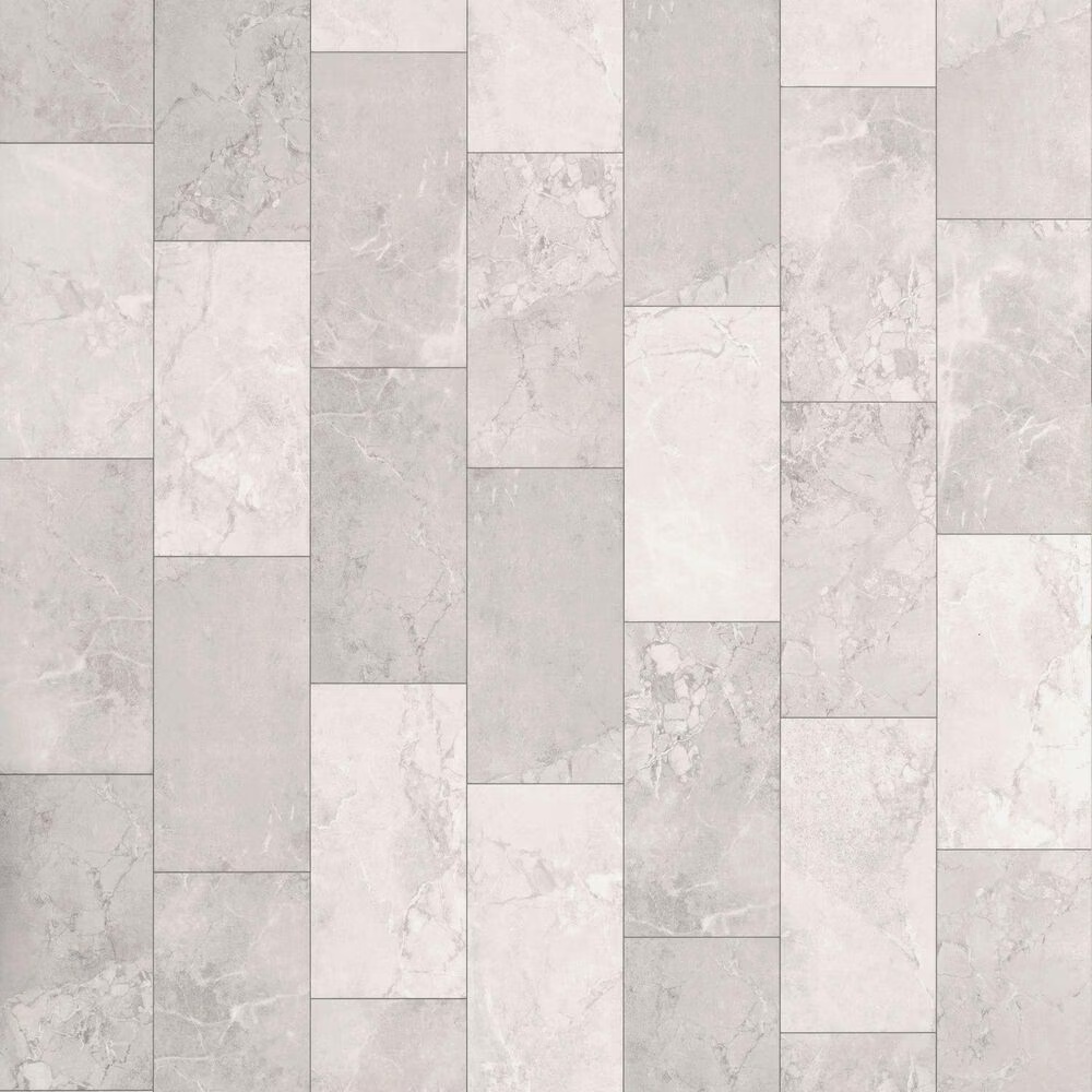 Mohawk Wanderer's Loop Ice Fog 12" x 24" Luxury Vinyl Tile