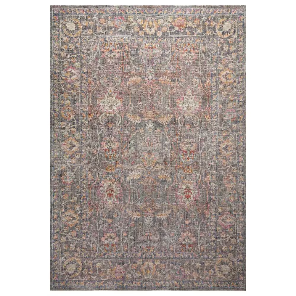 Chris Loves Julia x Loloi Rosemarie 11'6" x 15'6" Stone and Multicolor Area Rug