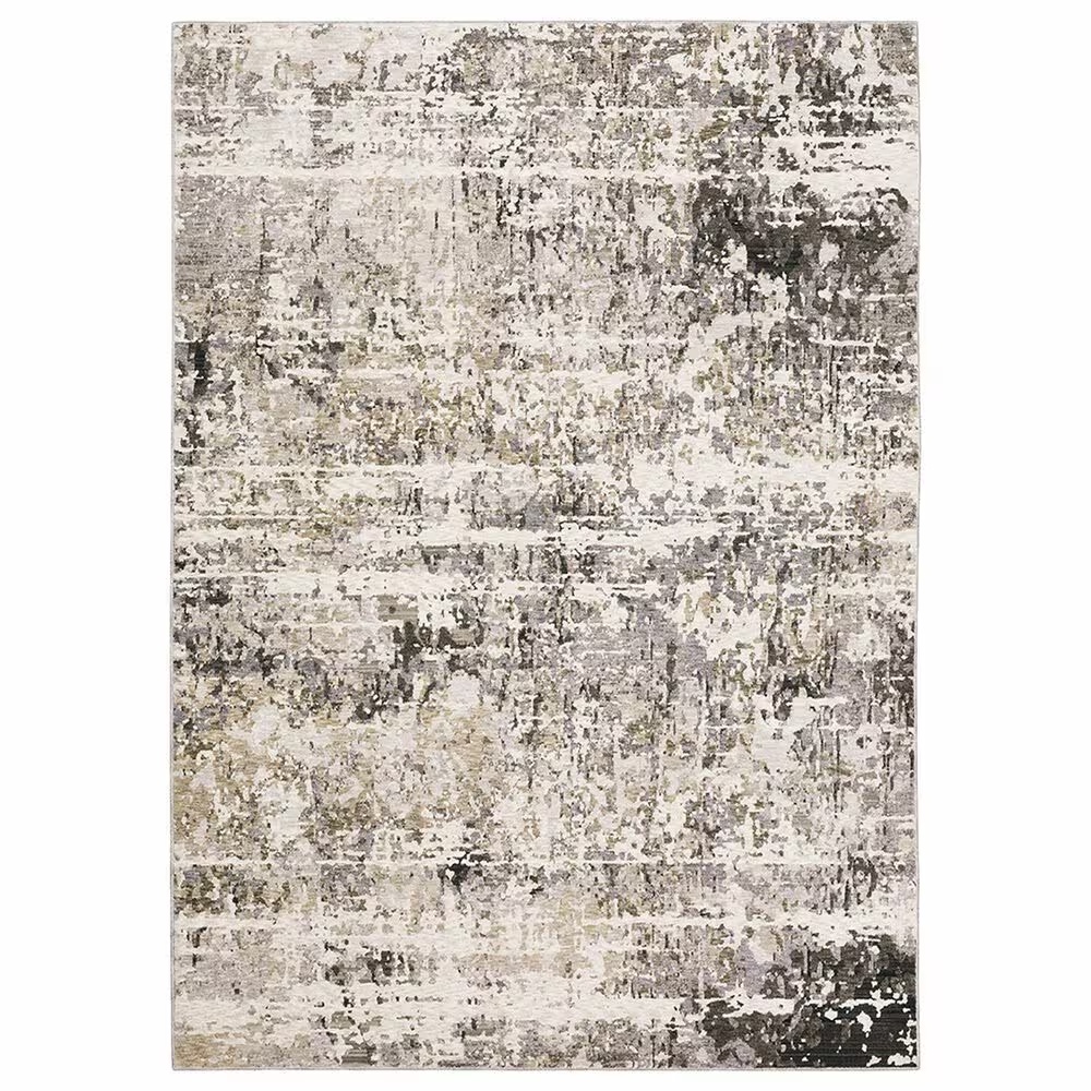Oriental Weavers Nebulous Chaos 9'10" x 12'10" Grey Area Rug