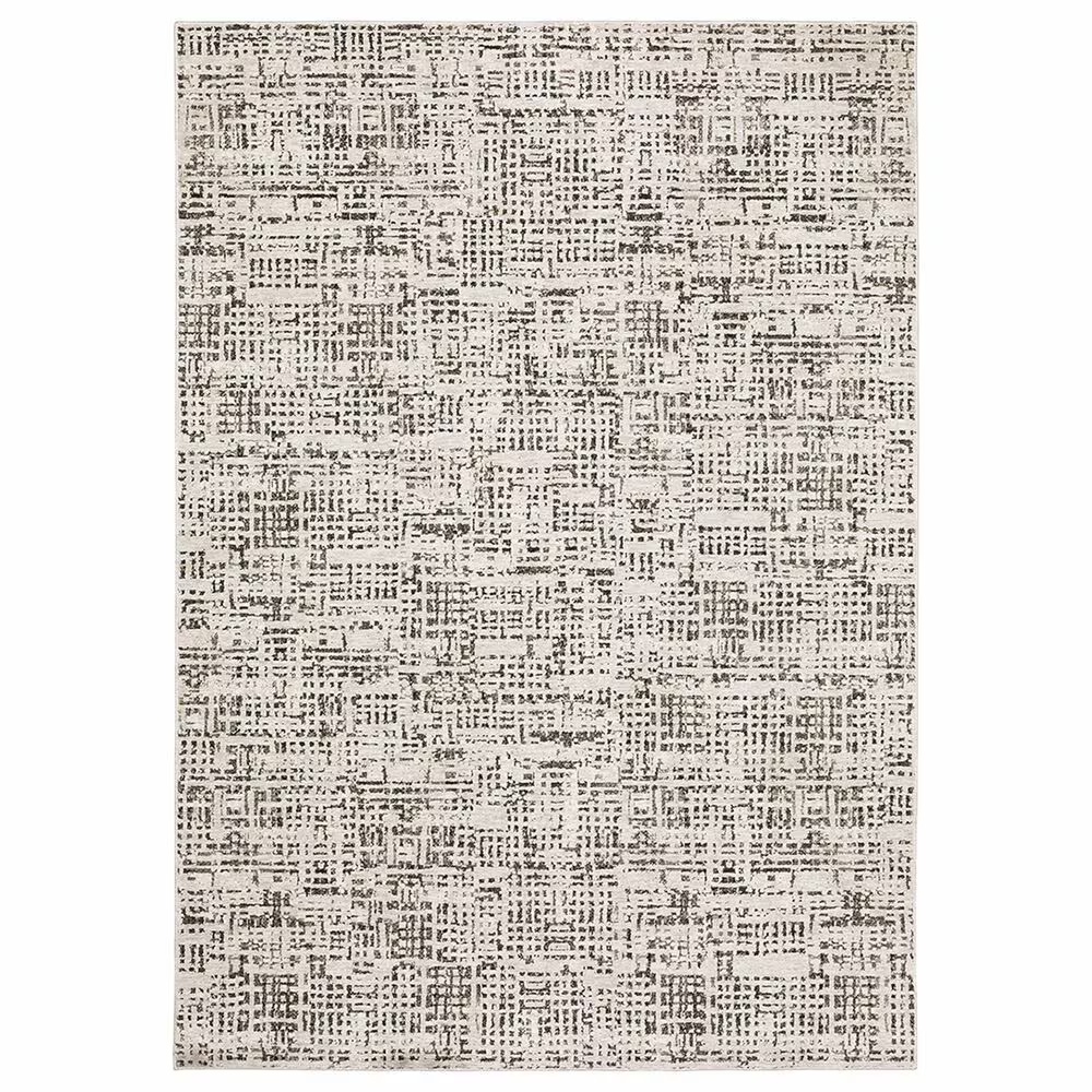 Oriental Weavers Nebulous Geo Abstract 9'10" x 12'10" Ivory Area Rug