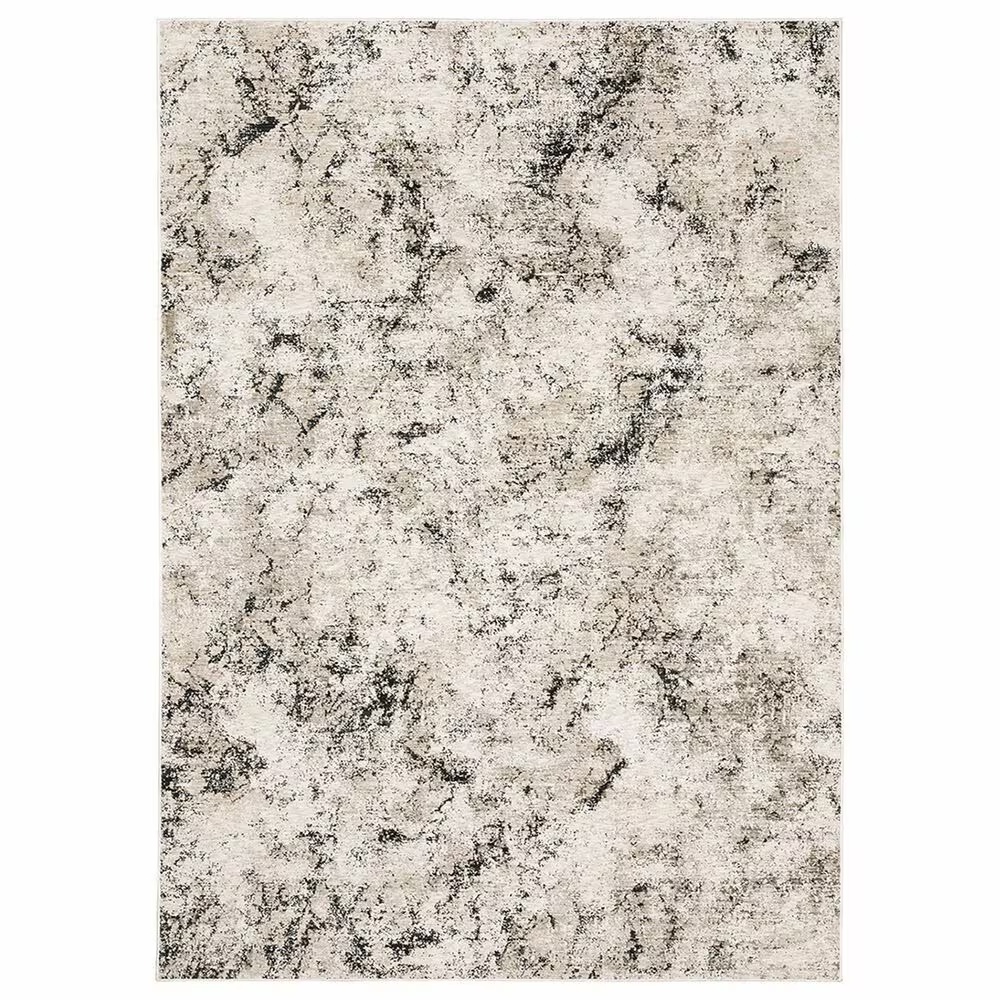 Oriental Weavers Nebulous Chaotic 2'3" x 7'6" Ivory Runner