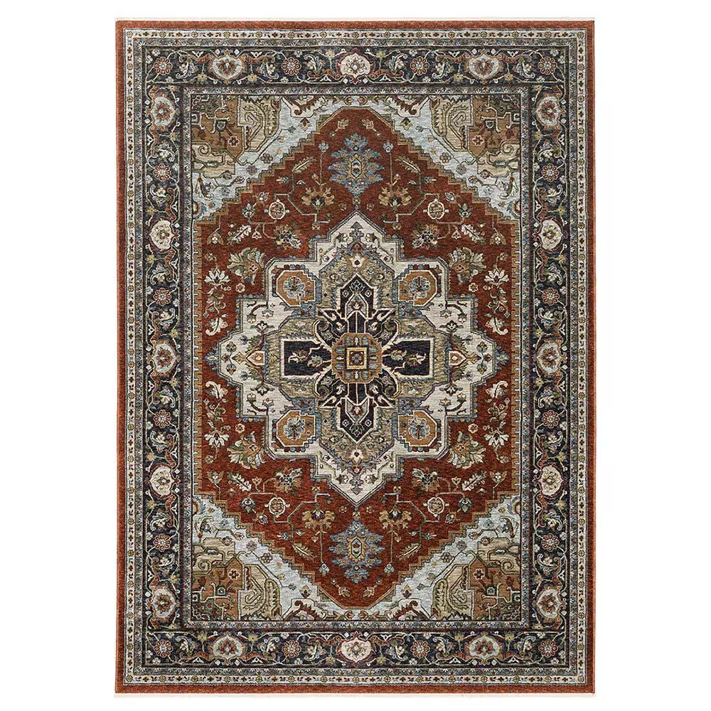 Oriental Weavers Aberdeen Medallion 7'10" x 10'10" Red Area Rug