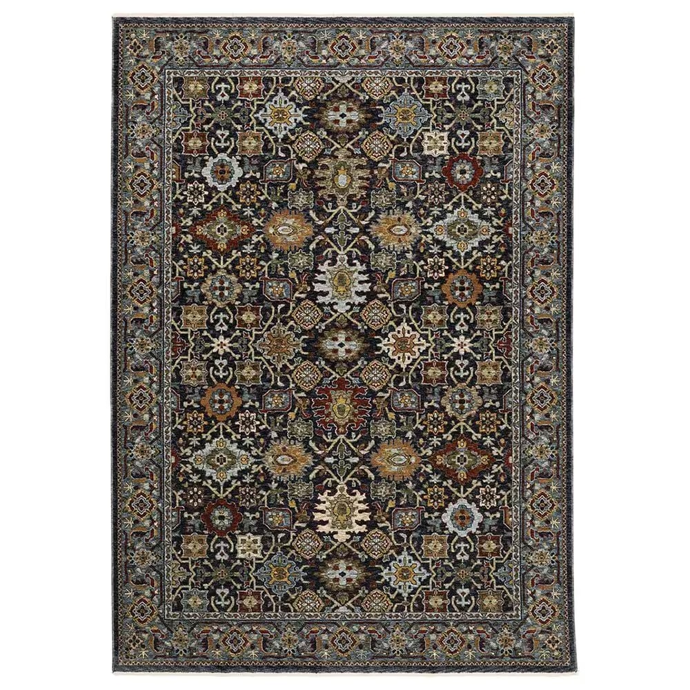Oriental Weavers Aberdeen Traditional 3'3" x 5' Blue Area Rug