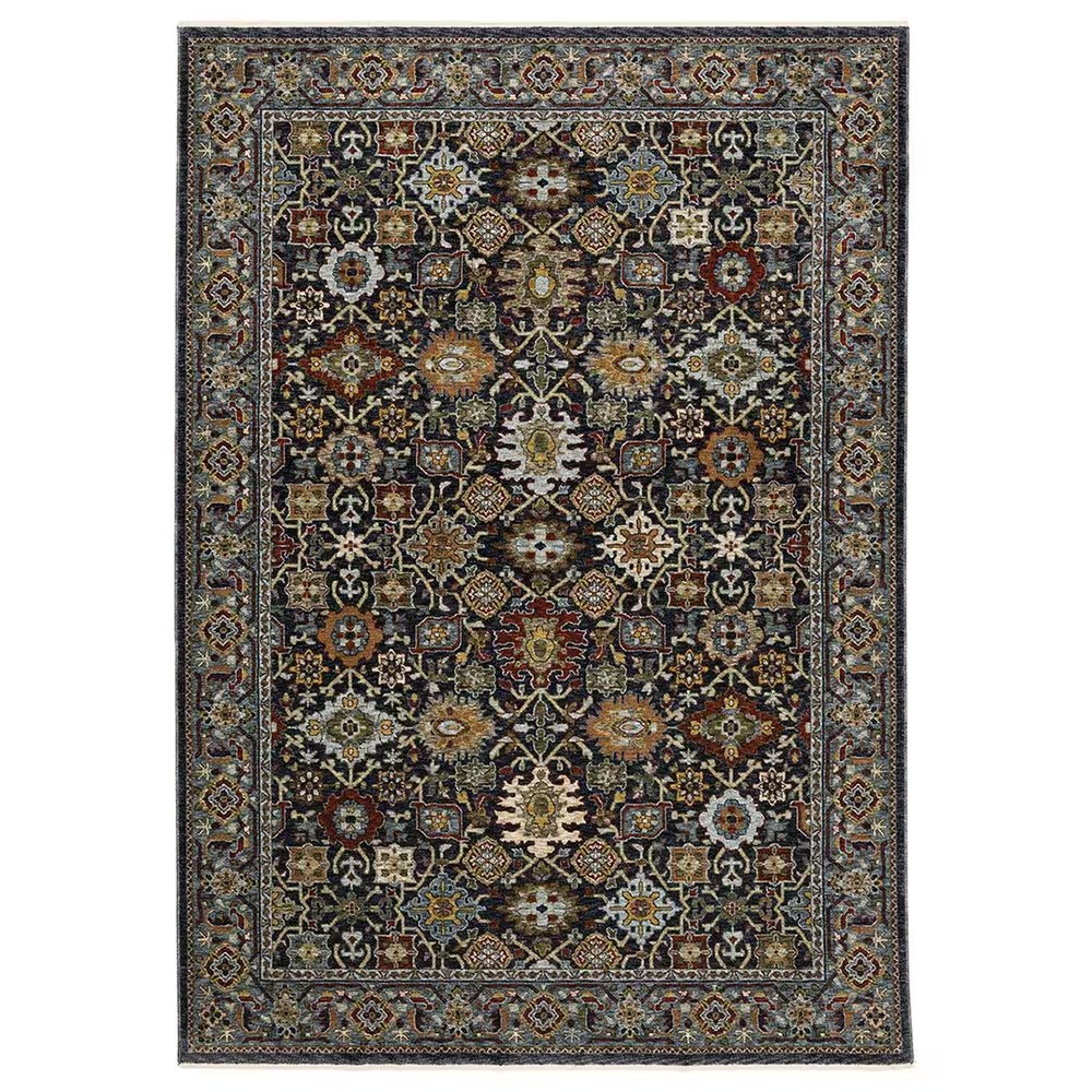 Oriental Weavers Aberdeen Traditional 6'7" x 9'7" Blue Area Rug