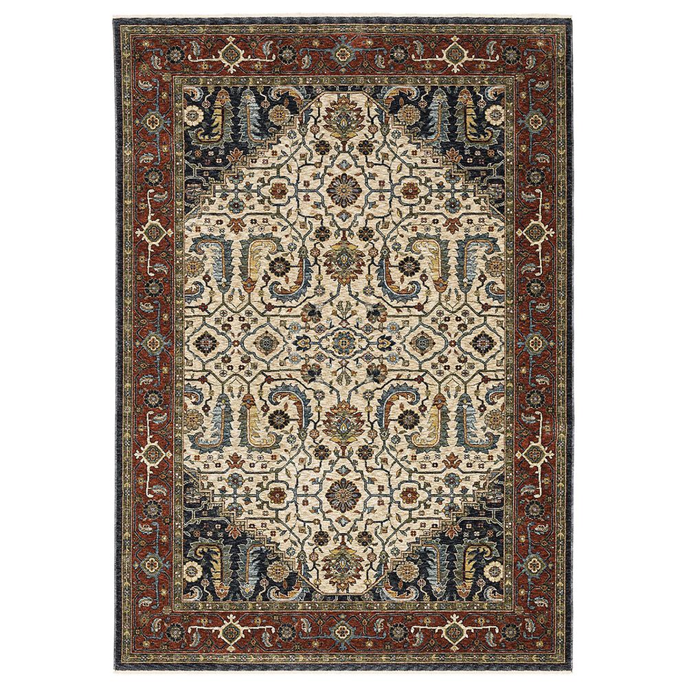 Oriental Weavers Aberdeen Persian 5'3" x 7'6" Ivory Area Rug