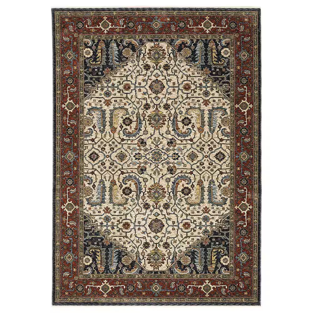 Oriental Weavers Aberdeen Persian 7'10" x 10'10" Ivory Area Rug