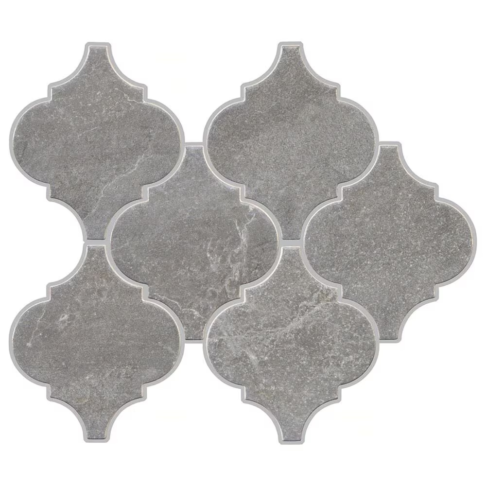 Marazzi Marble Obsession5" x 6" Arabesque Porcelain Tile In Grigio