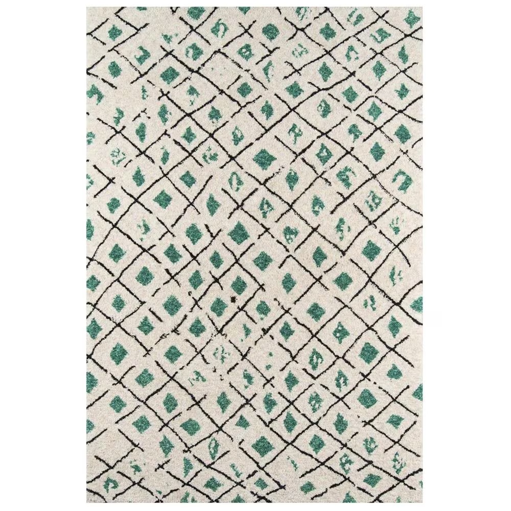 Novogratz Bungalow BUN-2 7'6" x 9'6" Green Area Rug