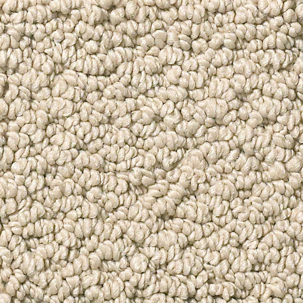 Shaw Detailed Statement Loop Carpet in Latte