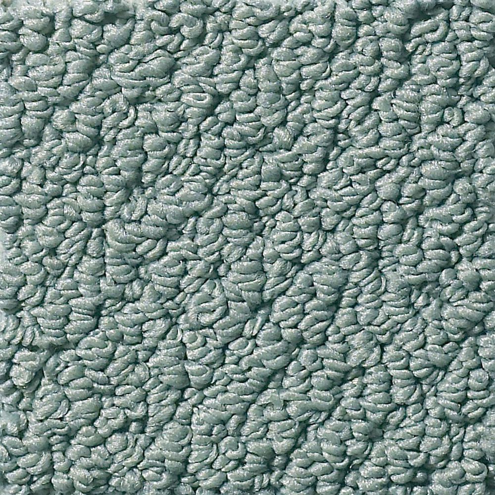 Shaw Detailed Statement Loop Carpet in Washed Turquoise