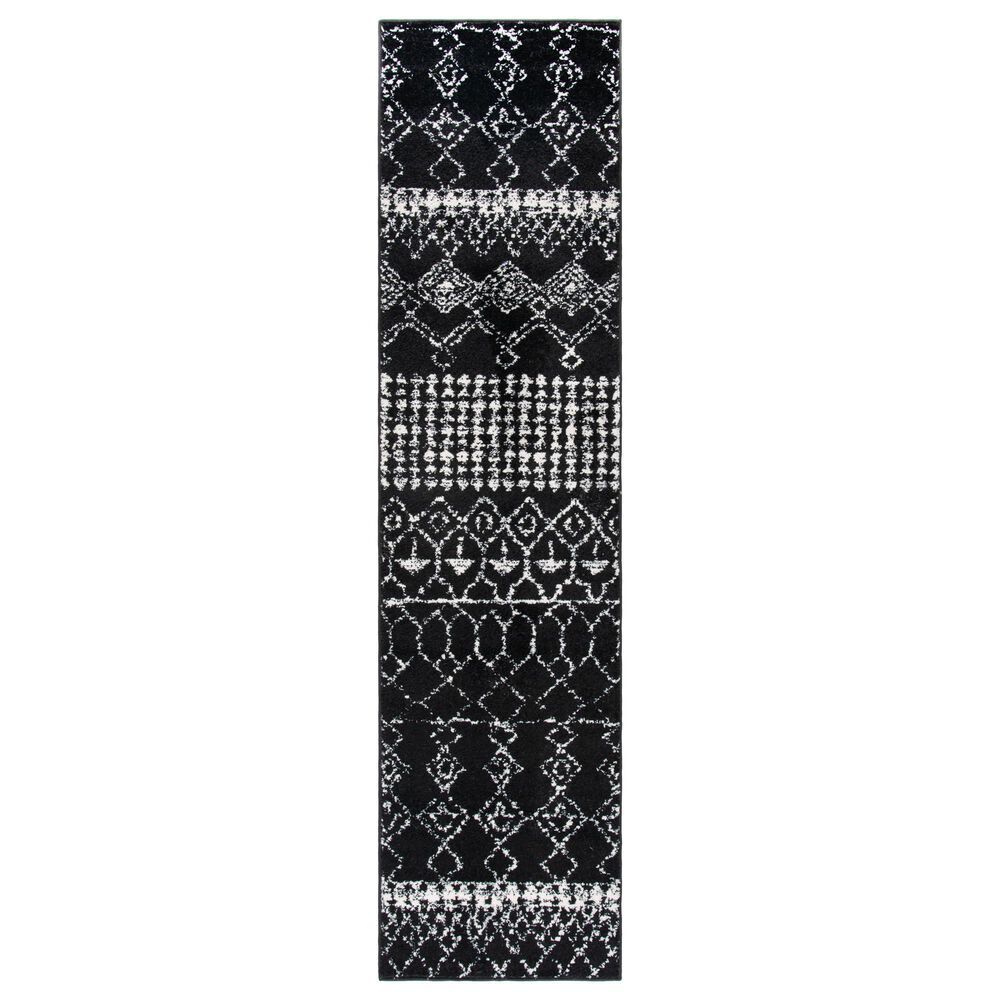 Safavieh Tulum TUL229Z 2' x 13' Black and Ivory Runner
