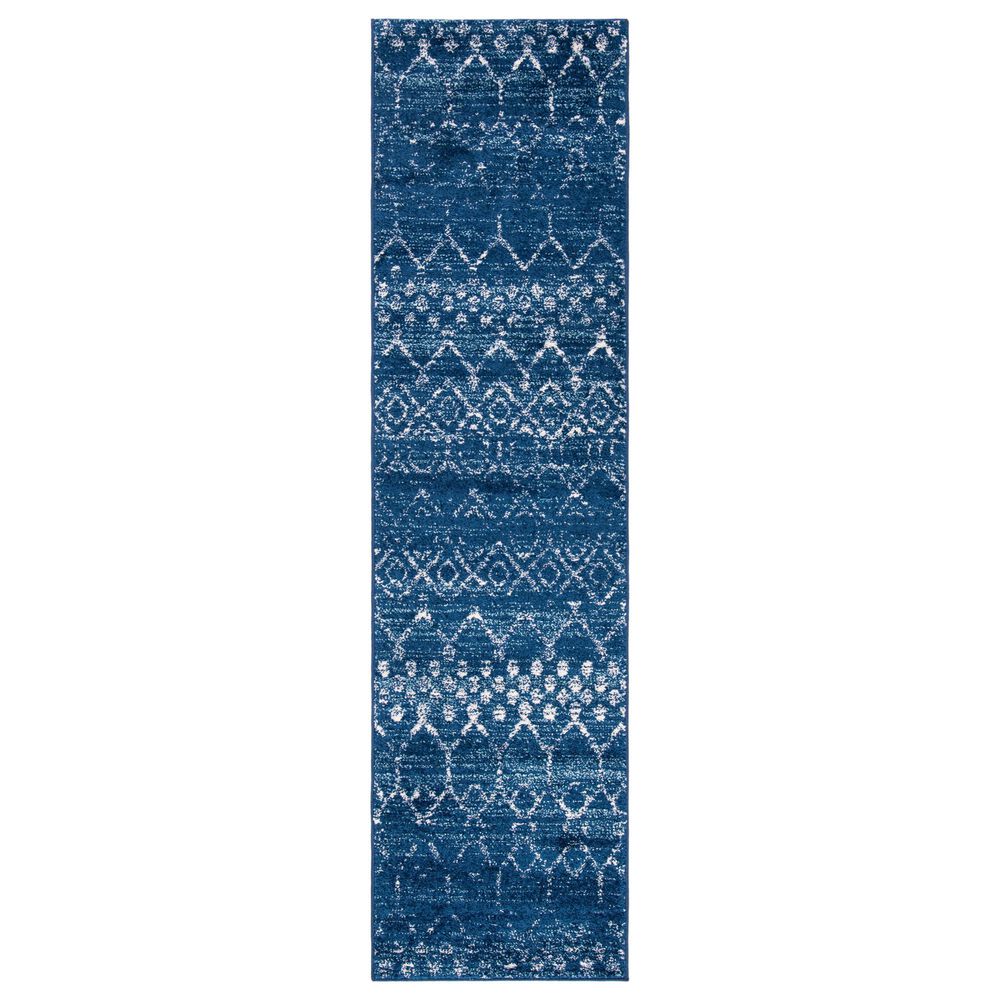 Safavieh Tulum 2' x 8' Blue and Ivory Runner