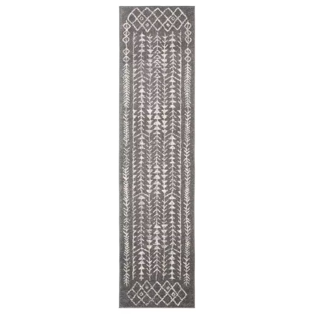 Safavieh Tulum 2' x 11' Ivory and Dark Grey Runner